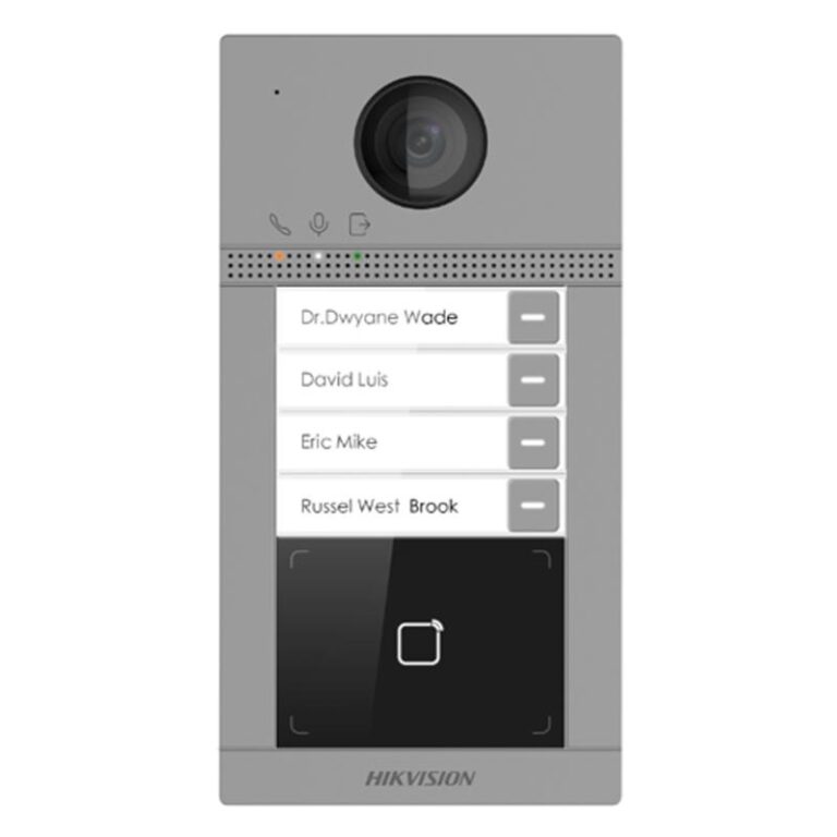 Hikvision DS-KV8413-WME1(C) Villa Tipi Dört Buton Dış Ünite Wifi Video İntercom - DS-KV8413-WME1(C)