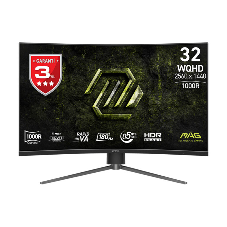 31.5" MSI MAG 325CQPF E18 0.5ms 180Hz 2560x1440 HDMI DP VA Curved Gaming Monitör - MAG 325CQPF E18