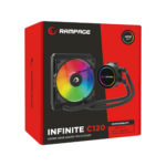 RAMPAGE INFINITE C120 SİYAH ARGB Intel LGA1700/AMD AM5 Uyumlu 120mm Sıvı Soğutma / INFINITE C120-KAR64915 - Görsel 4