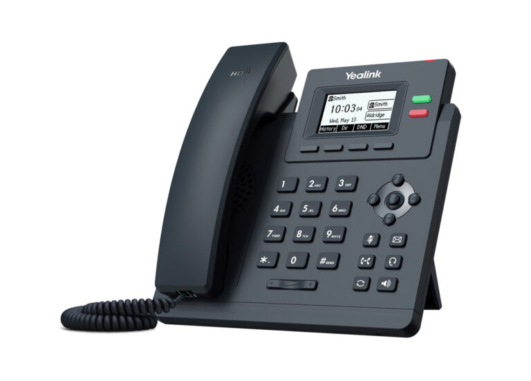 Yealink SIP-T31P 2.3" Siyah-Beyaz LCD Ekran HD Ses PoE IP Telef (10/100
