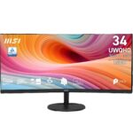 34" MSI PRO MP341CQ E12 1ms 120Hz 3440x1440 2xHDMI DP VA Curved Monitör - PRO MP341CQ E12