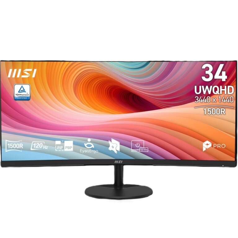 34" MSI PRO MP341CQ E12 1ms 120Hz 3440x1440 2xHDMI DP VA Curved Monitör - PRO MP341CQ E12
