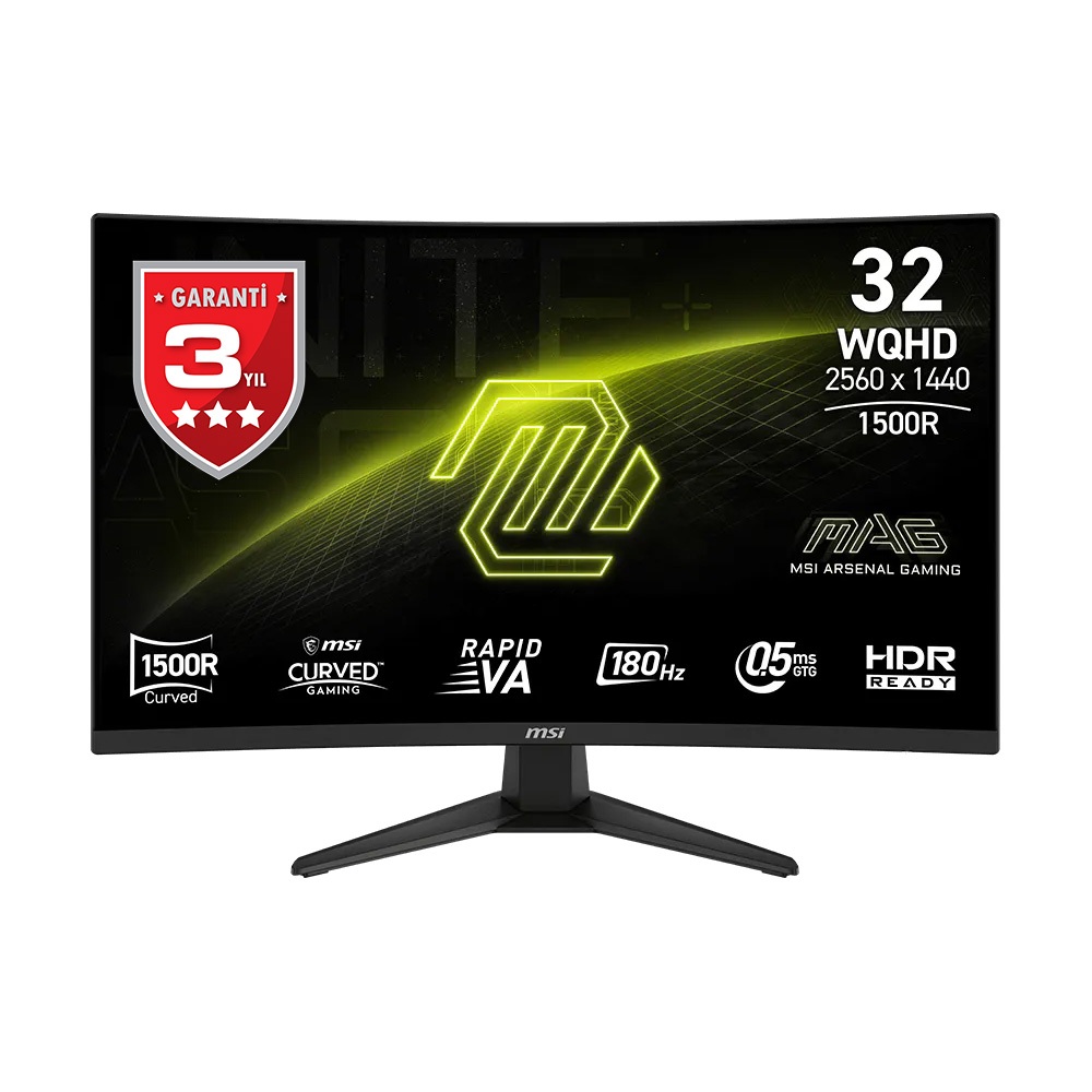31.5" MSI MAG 321CQF E18 0.5ms 180Hz 2560x1440 2xHDMI DP Curved Gaming Monitör- MAG 321CQF E18 31.5" MSI MAG 321CQF E18 0.5ms 180Hz 2560x1440 2xHDMI DP Curved Gaming Monitör - MAG 321CQF E18