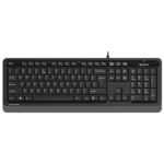 A4 Tech FK10 USB Kablolu Q Multimedia Klavye Siyah Gri - FK10 Siyah Gri