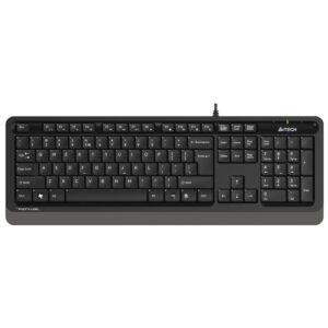 A4 Tech FK10 USB Kablolu Q Multimedia Klavye Siyah Gri - FK10 Siyah Gri