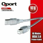 QPORT 10M USB 2.0 PRINTER KABLOSU (Q-PR10) - Q-PR10