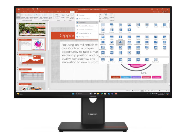 Lenovo 27 T27-40 64A5MAT6TK FullHD 4ms 120Hz Hdmi WLED Pivot Monitör (3Y Garanti - Bbi.Isl.Mon.0266