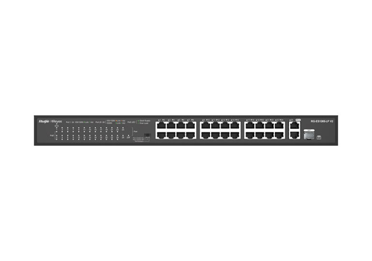 Ruijie Reyee RG-ES228GS-LP 26-Port Gigabit +2X SFP Fiber Yön. PoE Cloud (250W) - Netw.Swt.PoeSw.0009