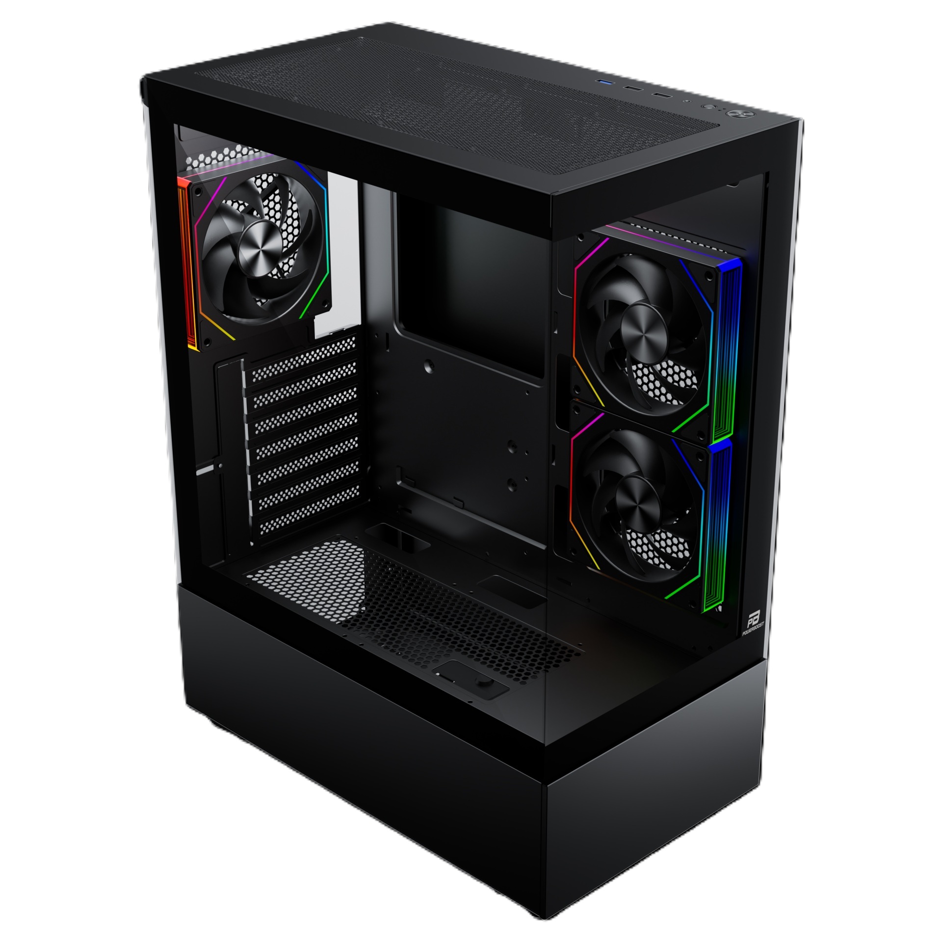 PowerBoost PB-X9032B 650W 80+ Bronze USB 3.0 3x12cm ARGB PWM Fan ATX Gaming Kas- PB-X9032B PowerBoost PB-X9032B 650W 80+ Bronze USB 3.0 3x12cm ARGB PWM Fan ATX Gaming Kas - PB-X9032B