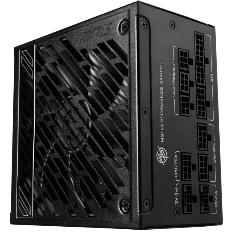 MSI MPG A1250GS PCIE5 1250W 80+ Gold ATX 3.1 Power Supply - MPG A1250GS PCIE5