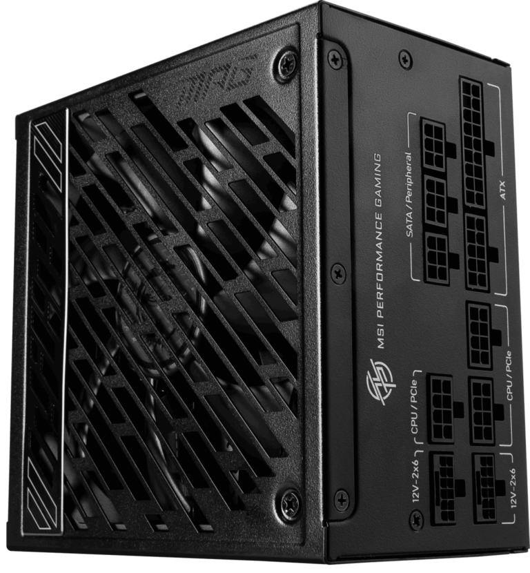 MSI MPG A850GS PCIE5 850W 80+Gold 135mm Fan Power Supply - MPG A850GS PCIE5