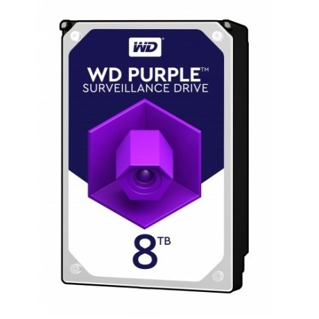 WD 8TB Purple 3.5" Sata3 5640Rpm 256MB 7/24 Güvenlik Hdd [WD85PURZ] - WD85PURZ