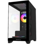 GameBooster GB-M6001B 600W APFC USB 3.0  4*12cm ARGB Fan Rainbow Mid-T M-ATX Kas - GB-M6001B