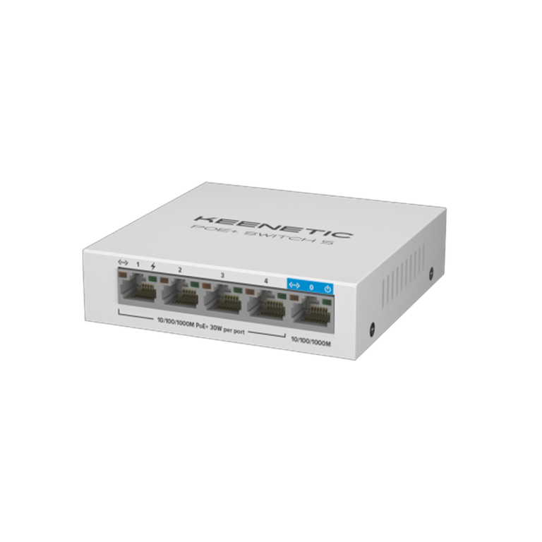 KEENETIC Switch 5 4GE PoE+ Port (60W)