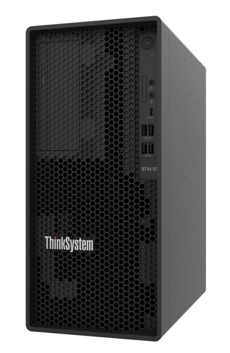 Lenovo ThinkSystem ST45 V3 AMD EPYC 4124P 4C 16GB-SW RD 500W Tower(3 Yıl G - Kur.Sun.Rac.0031
