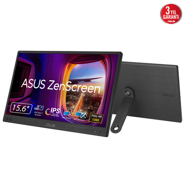 Asus Zenscreen 15.6" 5ms 60Hz USB-C Taşınabilir IPS (MB166CR) Monitör - Bbi.Isl.Mon.0209