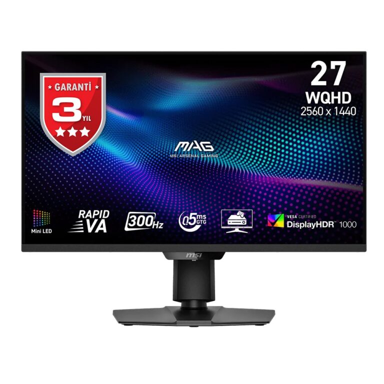 27" MSI MAG 274QPF X30MV 0.5ms 300Hz 2560x1440 HDMI DP VA Pivot Gaming Monitör - MAG 274QPF X30MV