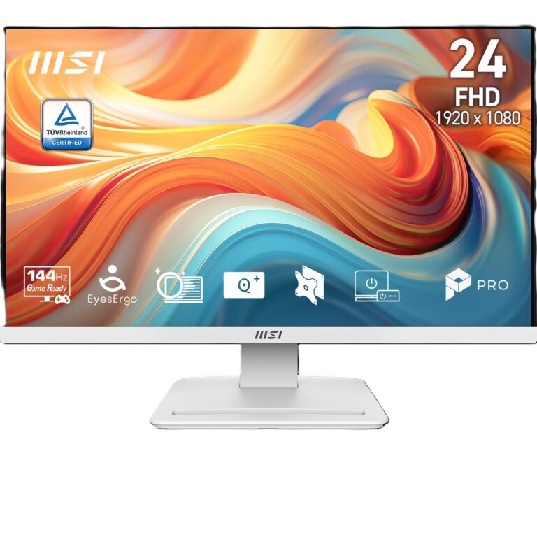 23.8" MSI PRO MP241W E14V 1ms 144Hz FHD HDMI DP Beyaz Flat Monitör - PRO MP241W E14V