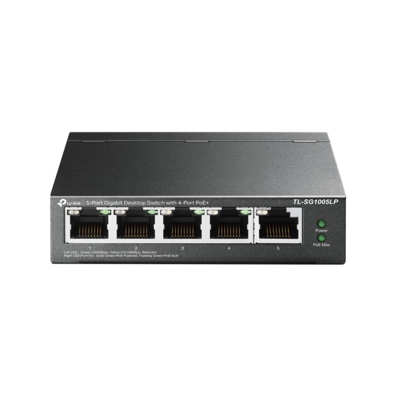 Tp-Link 5Port TL-SG1005LP 10/100/1000 4Port PoE Yönetilemez Switch - TL-SG1005LP