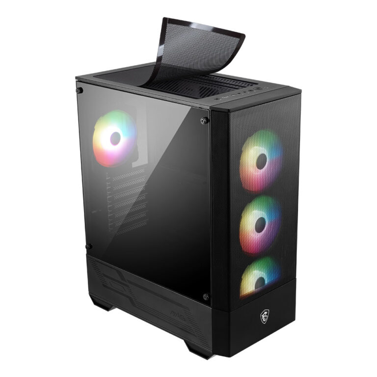 MSI MAG FORGE 112R Temperli Cam 3x120mm 1x120mm ARGB Fan ATX Gaming Kasa - MAG FORGE 112R
