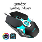 QUADRO RC-112 USB siyah RGB Oyuncu Mouse - 36576