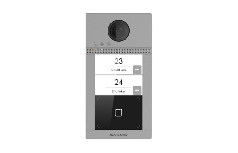 Hikvision DS-KV8213-WME1 2 Buton Metal İnterkom Villa Kapı Ünitesi - Guv.Int.K.0006