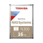 TOSHIBA N300 16 TB N300 7200RPM SATA3 512MB  7/24  1-8  Yuvalı  Nas için - MN11ACA16TS