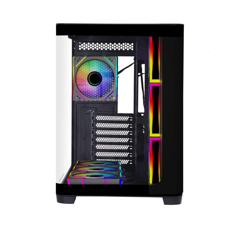 GameBooster GB-G2852B Curved Temperli Camlı Type-C 3.1 7xARGB Fan Seaview ATX Ka - JBST-GBG2852B