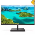 23.8" Philips 245E1S/00 IPS 4ms 75Hz HDMI VGA DP Vesa Siyah Monitör - 245E1S/00