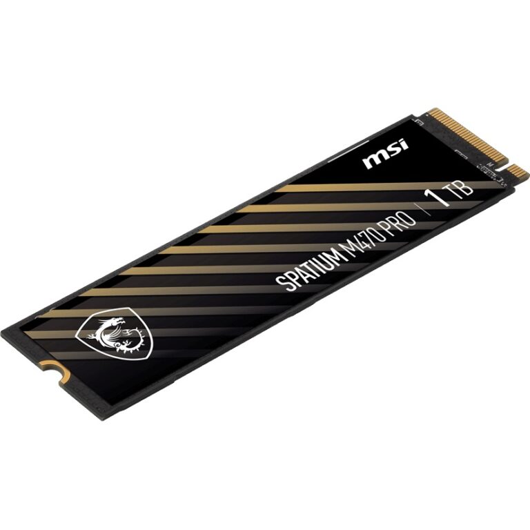 MSI 1TB SPATIUM M470 PRO PCIE 4.0 NVME M.2 1TB SSD 6000-4500MB/s - SPATIUM M470 PRO
