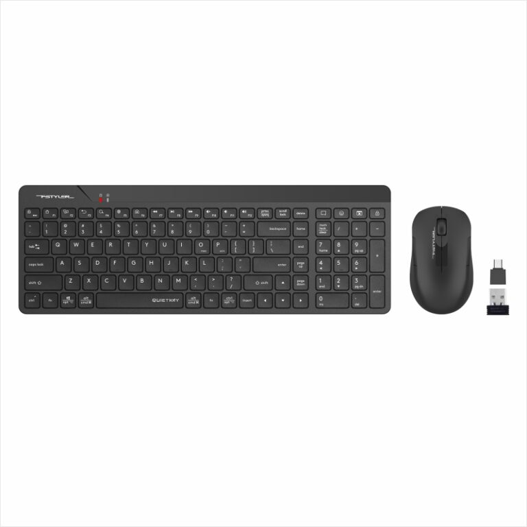 A4 Tech FG2300 Air2 Kablosuz QMINI FN-MM Klavye Mouse Set Siyah - FG2300