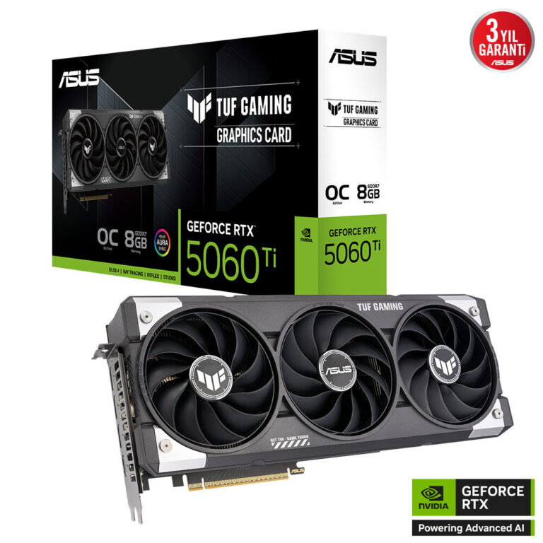 Asus 16GB TUF-RTX5060TI-O16G-GAMING GDDR7 128Bit HDMI 3xDP-RGB-DLSS4 - 90YV0MG0-M0NA00