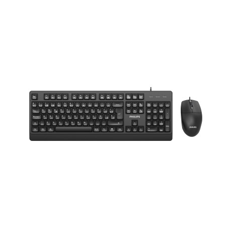 Philips Kablolu Q Klavye Mouse Set Siyah (SPT6247B) - SPT6247B
