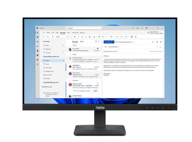 Lenovo 23.8 S24-4E 64B5KAT1TK FullHD 4ms 100Hz Hdmi/Vga WLED Monitör (3Y Garanti - Bbi.Isl.Mon.0264