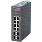 Hikvision DS-3T1512HP-SI-8P4F 8Port GE+4Sfp Yönetilebilir Poe Endüstriyel 300W S - DS-3T1512HP-SI-8P4F