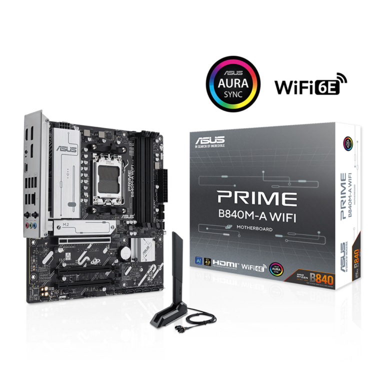 ASUS PRIME B840M-K AMD B840 AM5 DDR5 8000 2xM2 USB3.2 AURA RGB 2.5Gbit LAN mATX - 90MB1PK0-M0EAY0