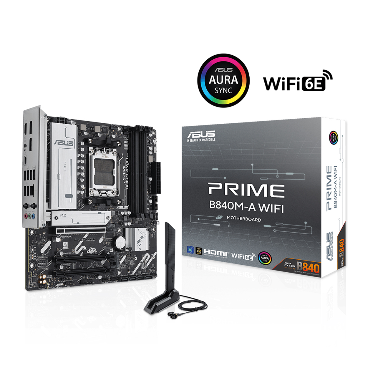 ASUS PRIME B840M-K AMD B840 AM5 DDR5 8000 2xM2 USB3.2 AURA RGB 2.5Gbit LAN mATX- 90MB1PK0-M0EAY0 ASUS PRIME B840M-K AMD B840 AM5 DDR5 8000 2xM2 USB3.2 AURA RGB 2.5Gbit LAN mATX - 90MB1PK0-M0EAY0