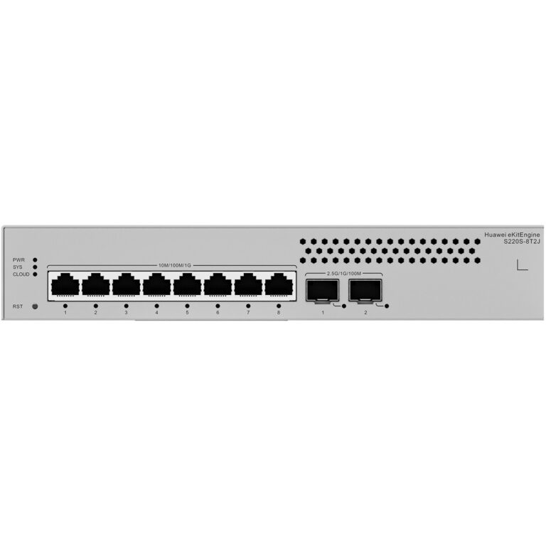 Huawei eKit S220S-8T2J 8*10/100/1000BASE-T 2*2.5GE Sfp Switch - NSWTHWI80B22SFNPO001