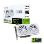 8 GB ASUS DUAL-RTX5060-O8G-WHITE RTX 5060 GDDR7 128bit OC HDMI 3xDP DLSS3 Ekran / 90YV0N15-M0NA00-KAR64471 - Görsel 2