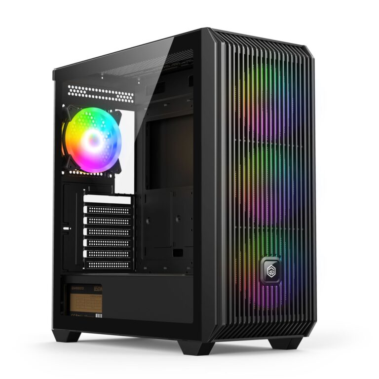 GameBooster E8501B 850W 80+ Bronze 4x12cm ARGB Fan Mesh Mid-T E-ATX Gaming Siyah - E8501B