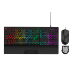 RAMPAGE ECLIPSE Siyah Usb RGB Aydınlatmalı Q Gaming Oyuncu Klavye Mouse Set - ECLIPSE