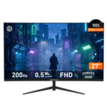 27" GameBooster LYRIS FF20 200Hz 0.5ms FHD VA Panel 3000R Curved Gaming Monitör / GB-27M1F200CFMR-KAR64942 - Görsel 2
