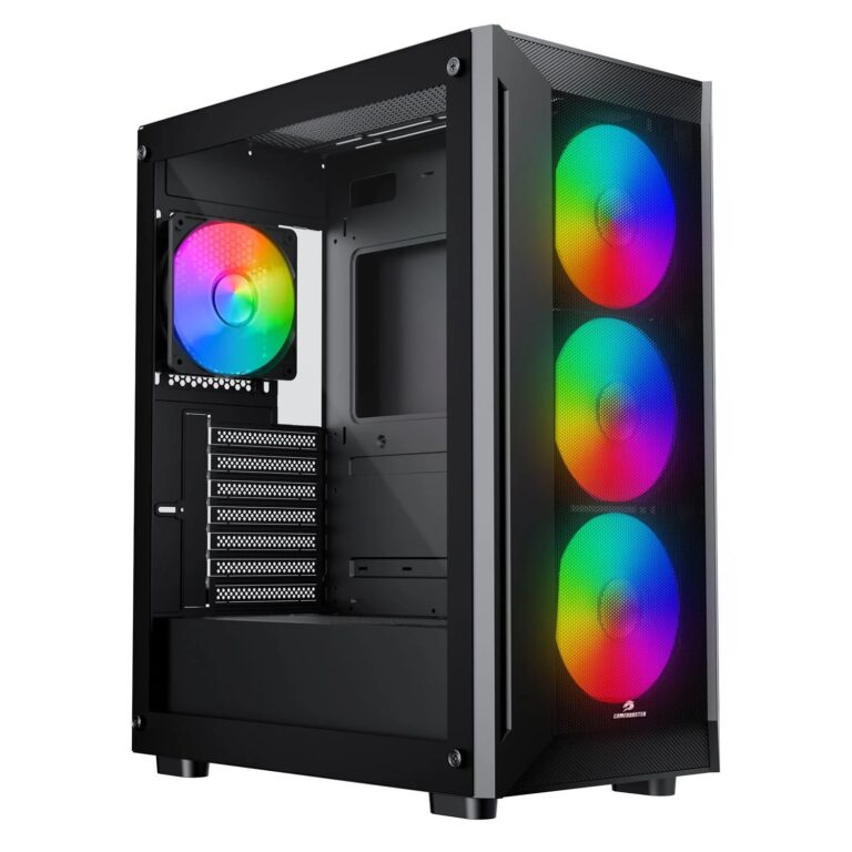 GameBooster E651B 650W 80+USB 3.0 Mesh 4*12cm Rainbow Mid-T ATX Kasa - E651B