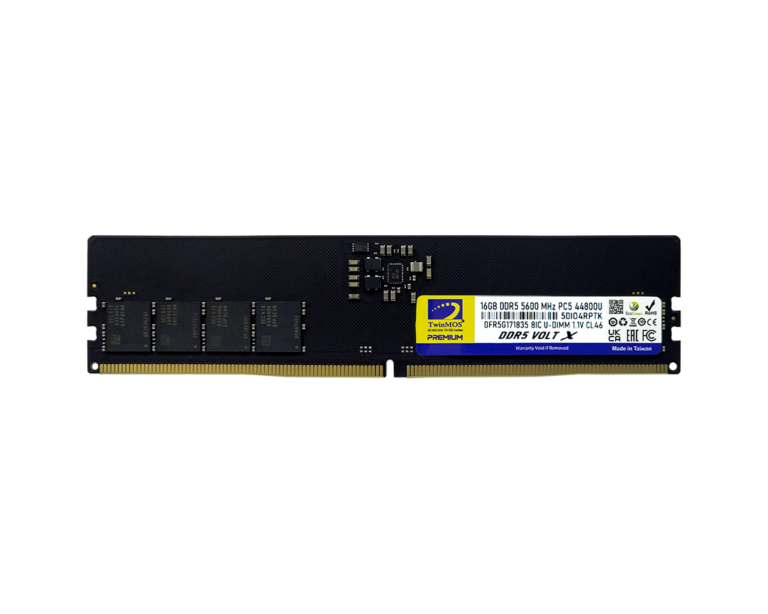TwinMOS DDR5 16GB 5600MHz CL46 Desktop Ram - TMD516GB5600U46WO