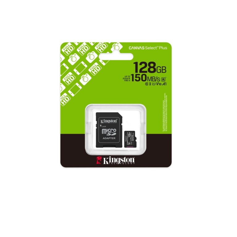 Kingston 128GB Micro SDXC Canvas 100MB/s [SDCS3/128GB] - SDCS3/128GB