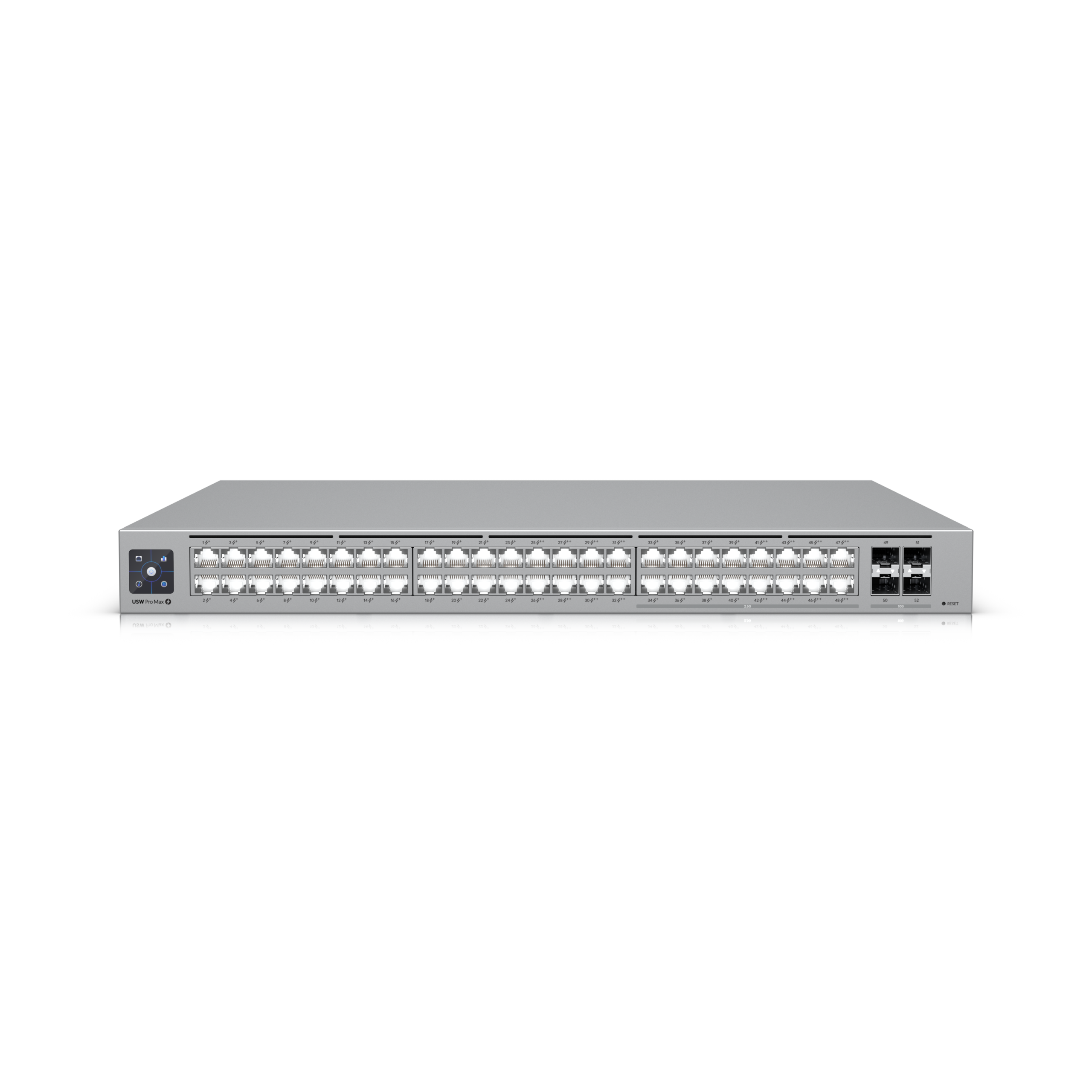 UBNT USW-Pro-Max-48-PoE 48 Port 10/100/1000 Mbps PoE++ 2.5G 4x10GSFP+ Yön.(720W)- Netw.Swt.PoeSw.0018 UBNT USW-Pro-Max-48-PoE 48 Port 10/100/1000 Mbps PoE++ 2.5G 4x10GSFP+ Yön.(720W) - Netw.Swt.PoeSw.0018