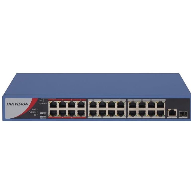 Hikvision DS-3E0326P-E/M(B) 24Port 10/100 Yönetilemez Poe 230W Switch - DS-3E0326P-E/M(B)