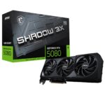 MSI 16GB GEFORCE RTX 5080 16G SHADOW 3X OC GDRR7 [256bit]  PCIE 5.0 1xHDMI 3xDP - GEFORCE RTX 5080 16G SHA