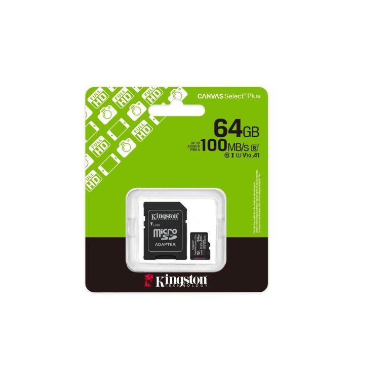 Kingston 64GB Micro SDXC Canvas 100MB/s [SDCS3/64GB - SDCS3/64GB