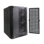 QUADRO QX100 EAGLE Gaming Kasa Pencereli Led Ekran Siyah 9xRGB FAN / QX100_Black-KAR64346 - Görsel 2